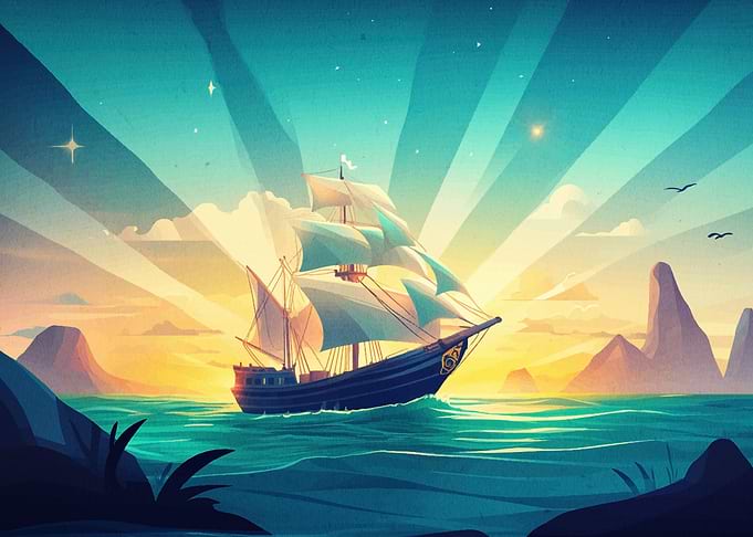 Sailing into Sunset