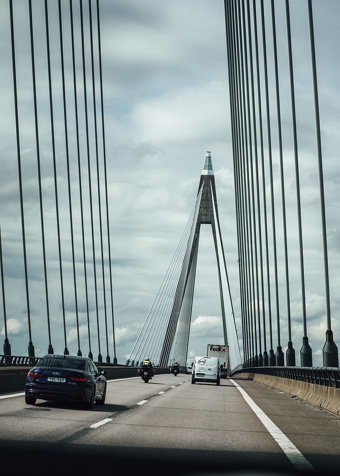 Bridge View with Cars in Norway OU