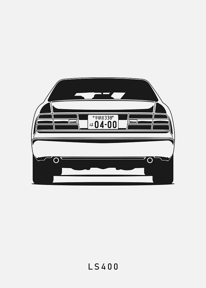 Lexus LS400 Rear View
