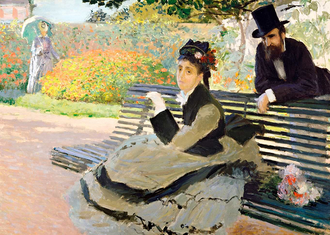 Camille Monet (1847–1879) on a Garden Bench