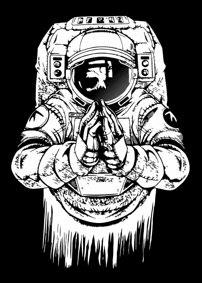 Astronaut Praying