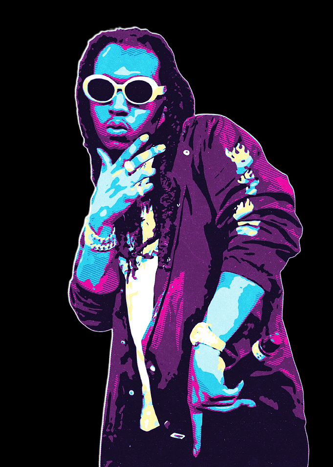 Takeoff Pop Art Portrait
