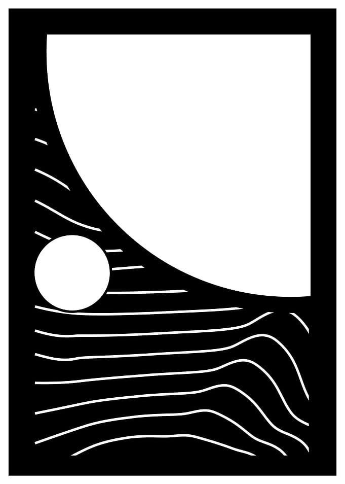 Abstract Black and White Art