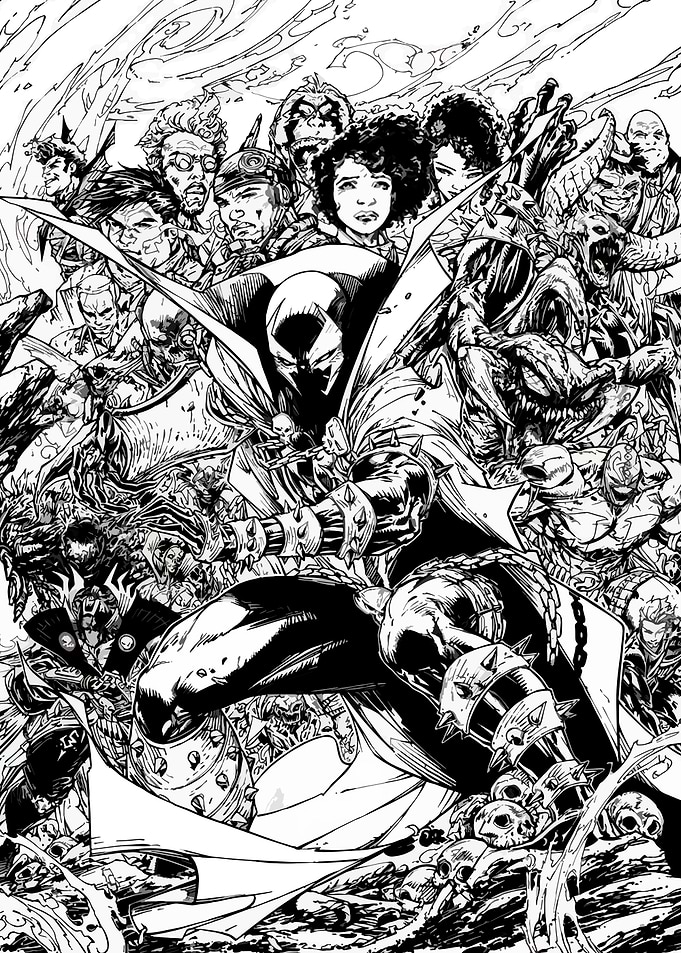 Spawn Comic Cover Art