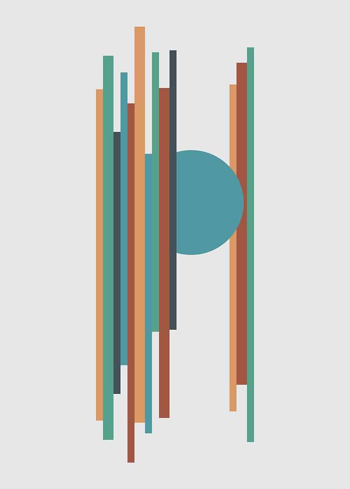 Vertical colorful stripes fantasy