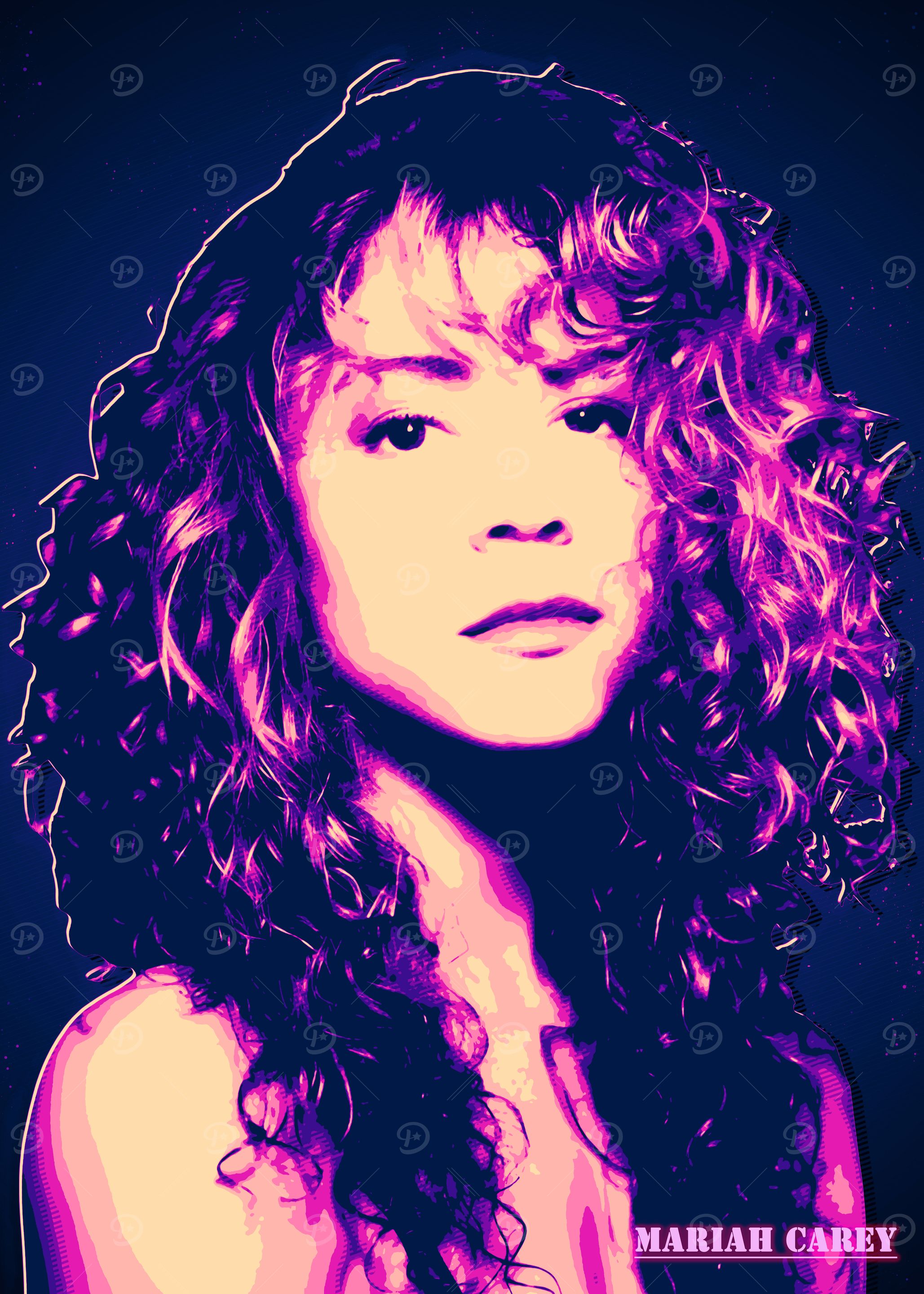 Mariah Carey Pop Art Portrait
