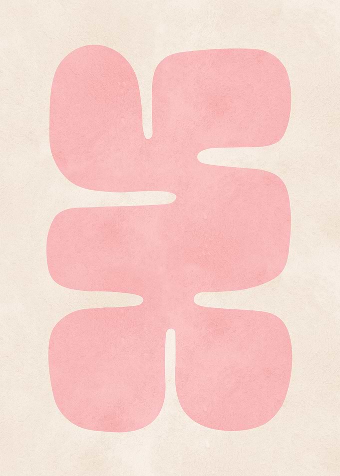 Abstract Pink Shape