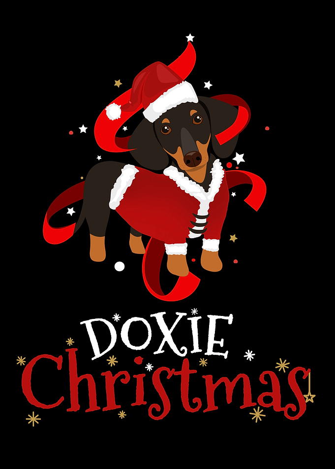 Dachshund Christmas Design