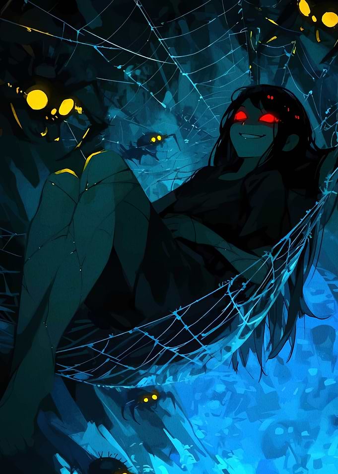 Spider Queen in Web