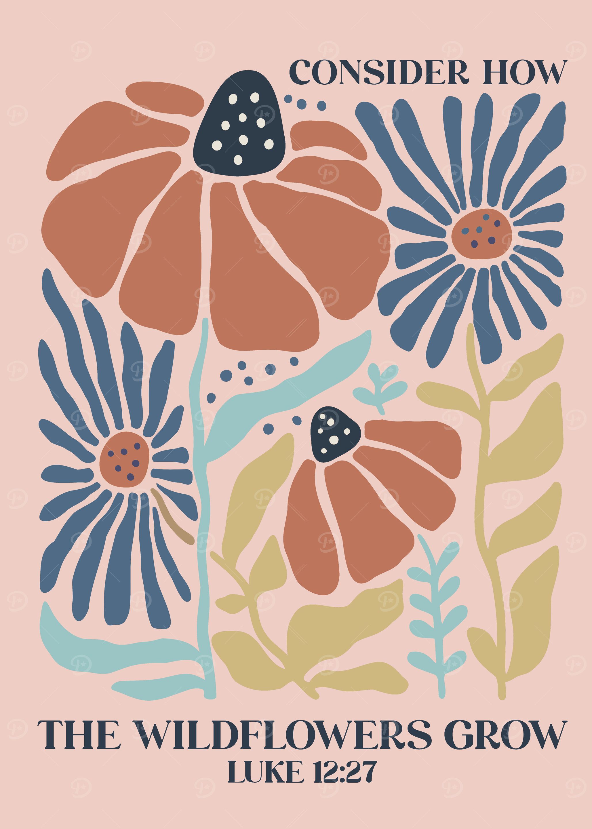 Wildflowers Grow Quote Print