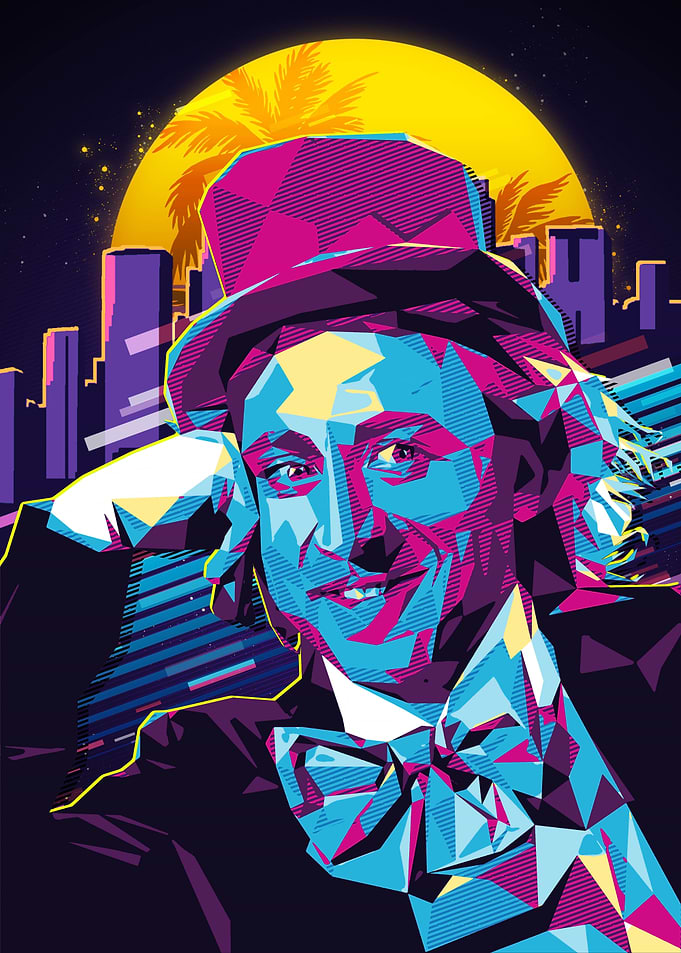 Retro sarcasm meme Pop Art Portrait