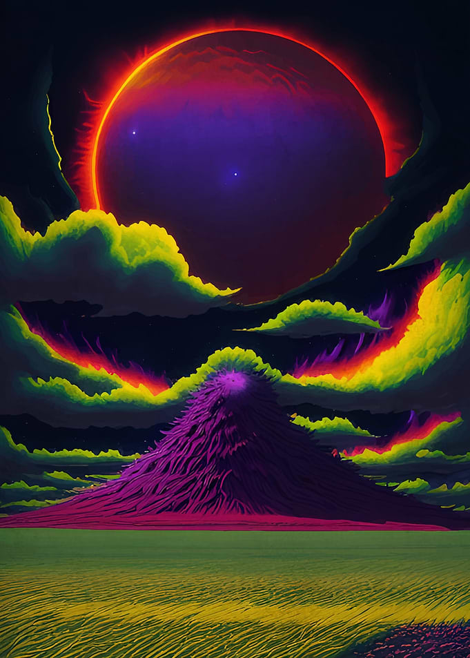 Cosmic Mountainscape