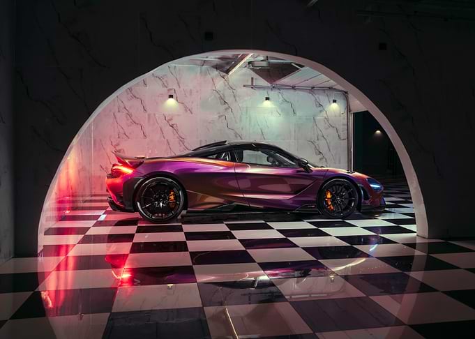 Purple McLaren 765LT
