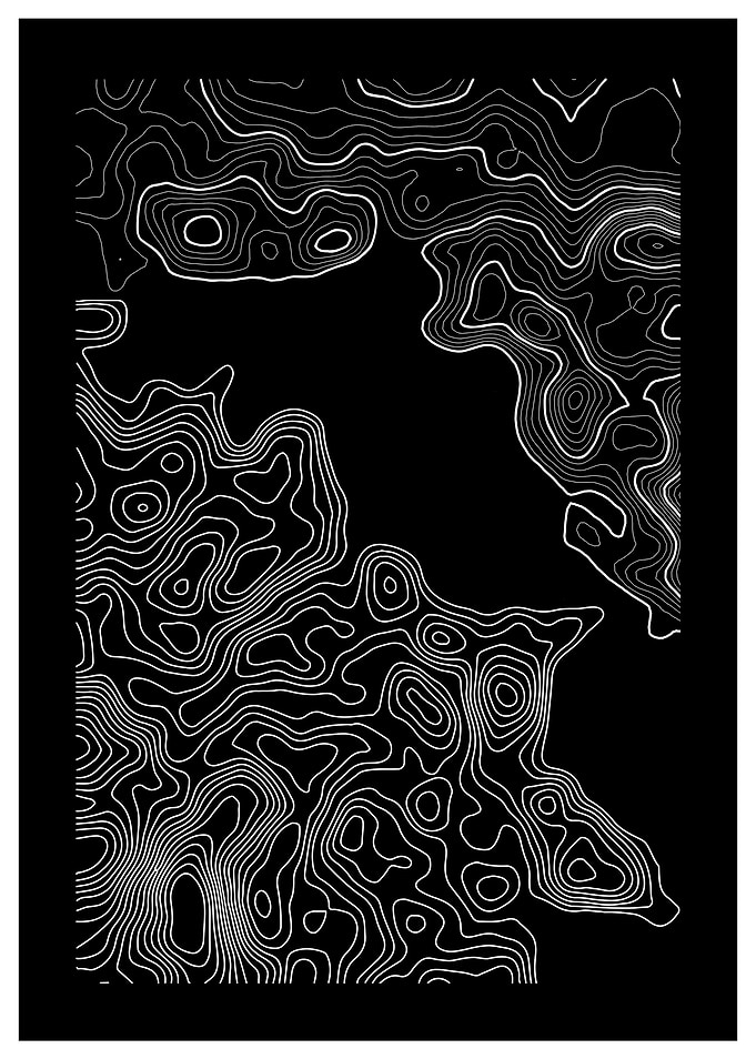 Topographic Line Art