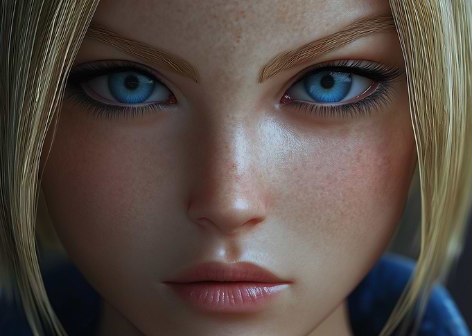 Close-up Portrait of Woman