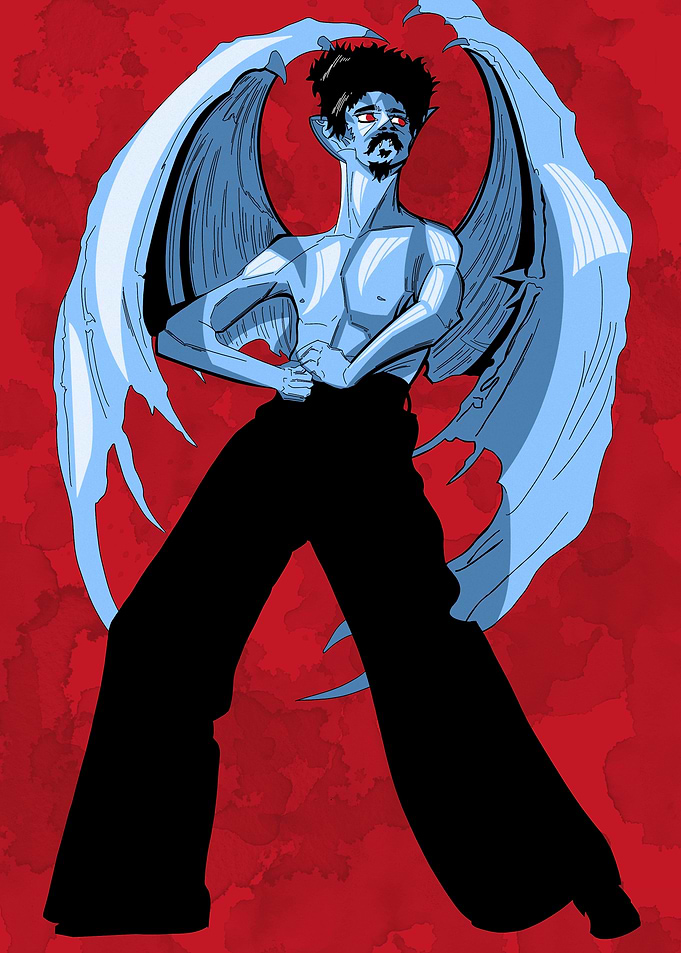 The Winged Man in Red