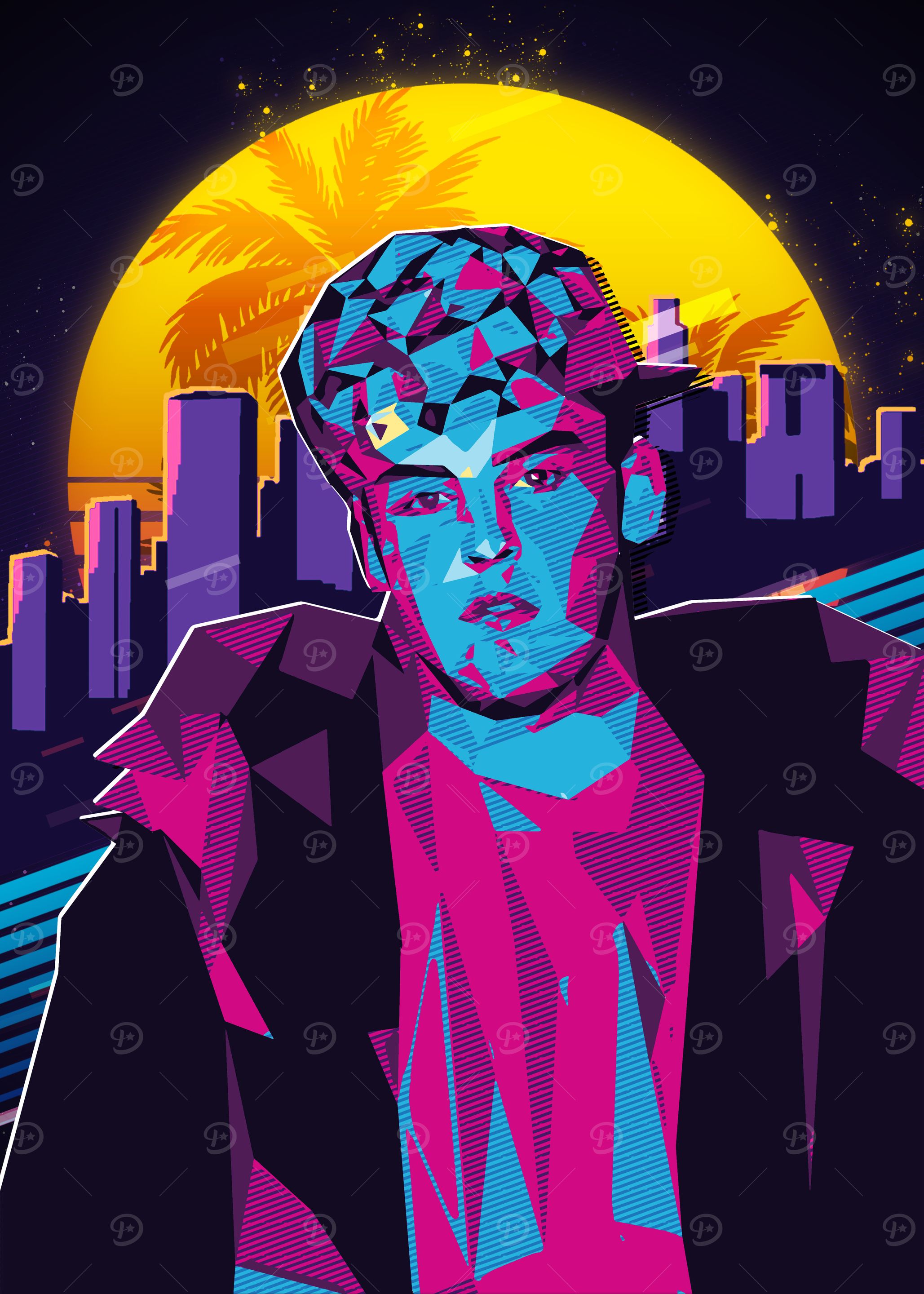 scumbag steve meme Retro 80s Man