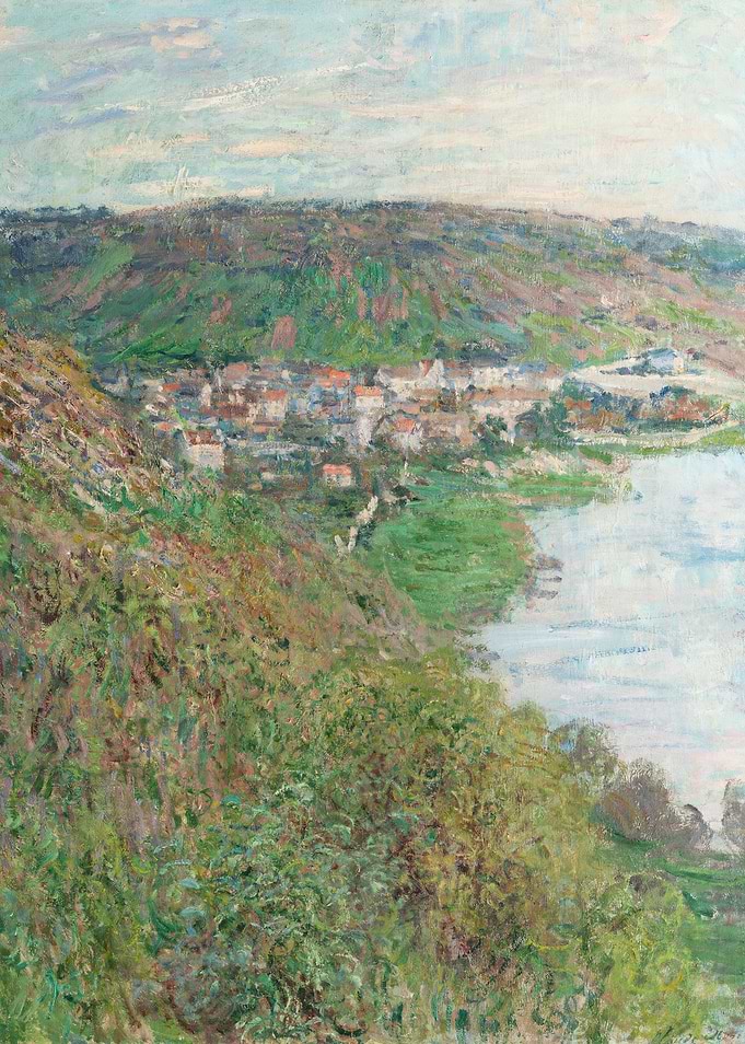 Impressionist River Landscape