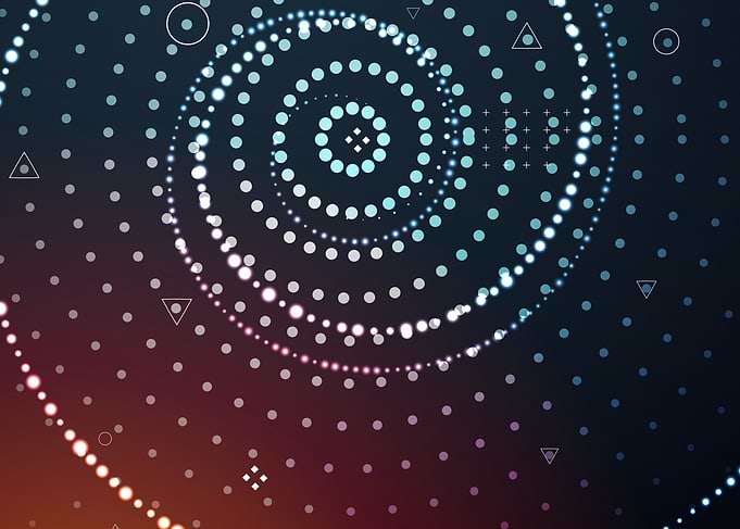 Abstract Dotted Spiral