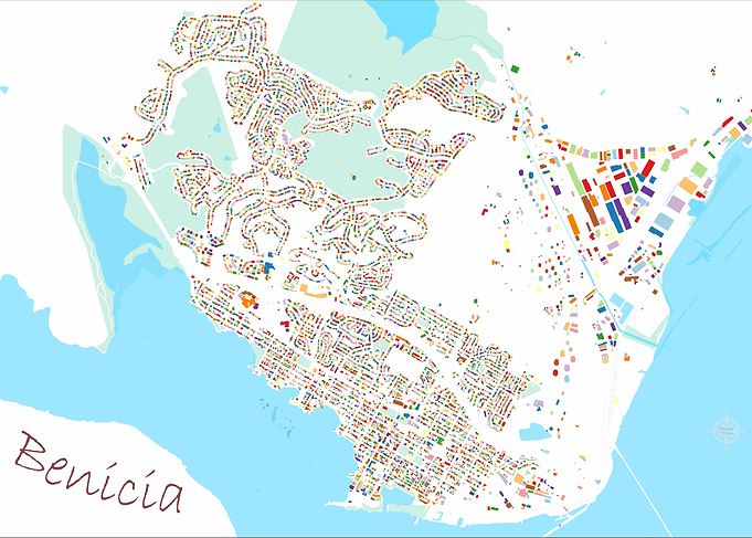 Benicía City Map