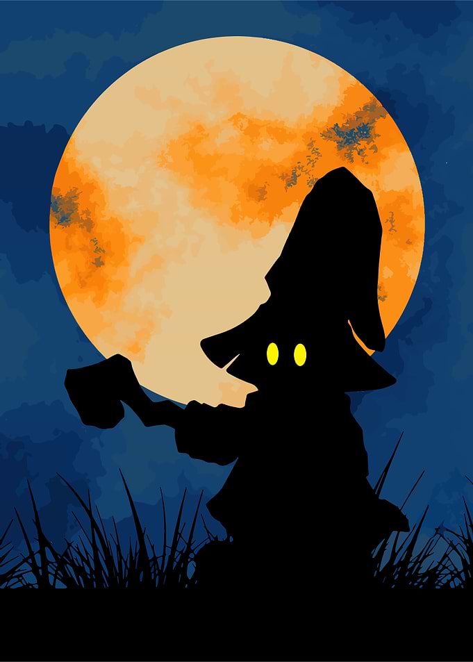 Black Mage Silhouette