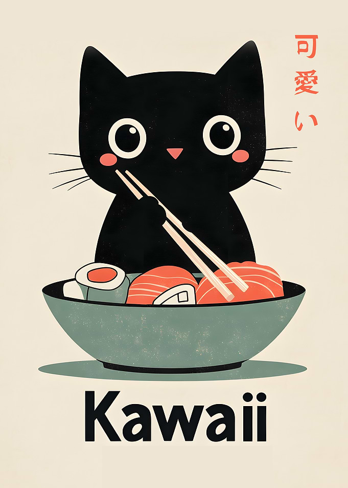 Kawaii Sushi Cat
