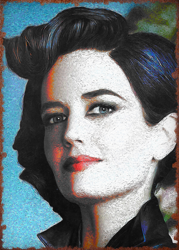 Woman with Blue Eyes
