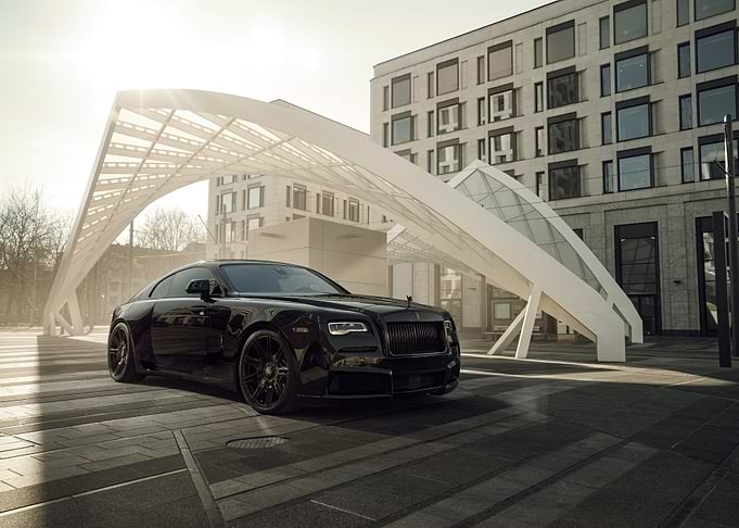 Black Rolls Royce Wraith