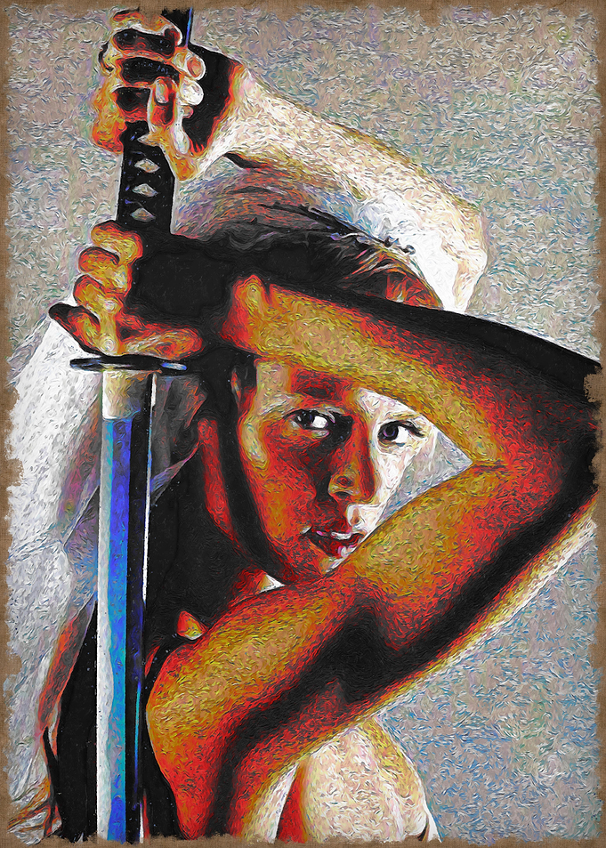 Samurai Woman with Katana
