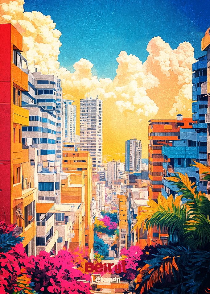 Beirut Art Poster