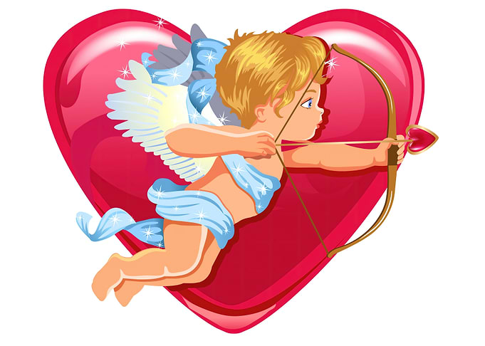 Cupid with Bow and Arrow