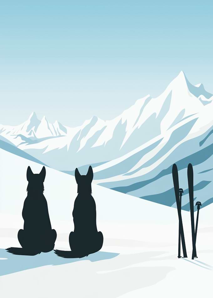 Dog Ski Winter