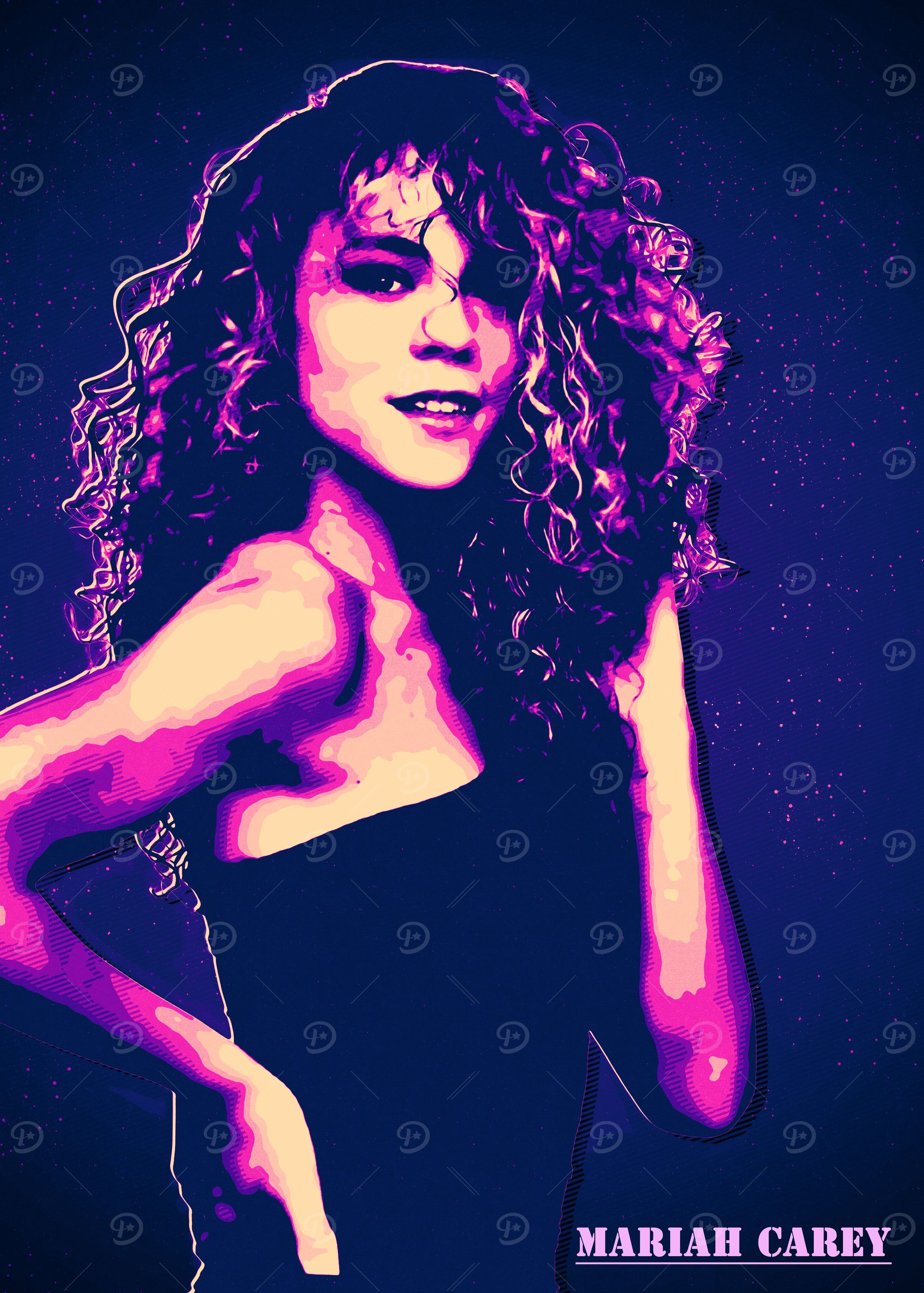 Mariah Carey Pop Art Portr