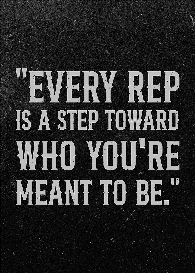 Gym Fitness Motivational Quote Poster