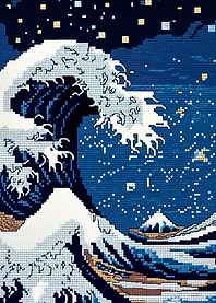 The Great Wave Cross Stitch