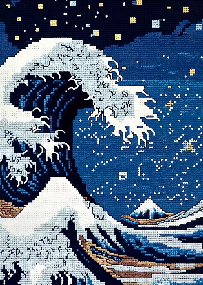 The Great Wave Cross Stitch