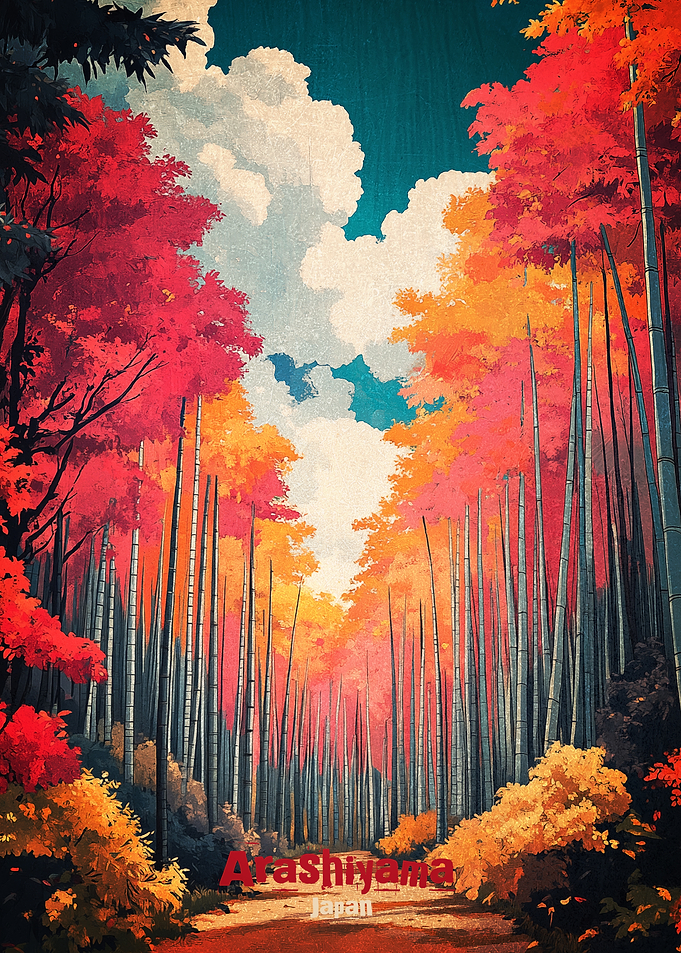 Arashiyama Art Poster
