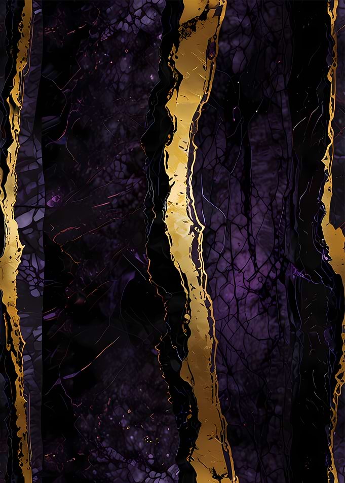Abstract Gold and Purple Art