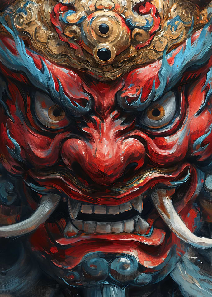 Japanese Oni Mask
