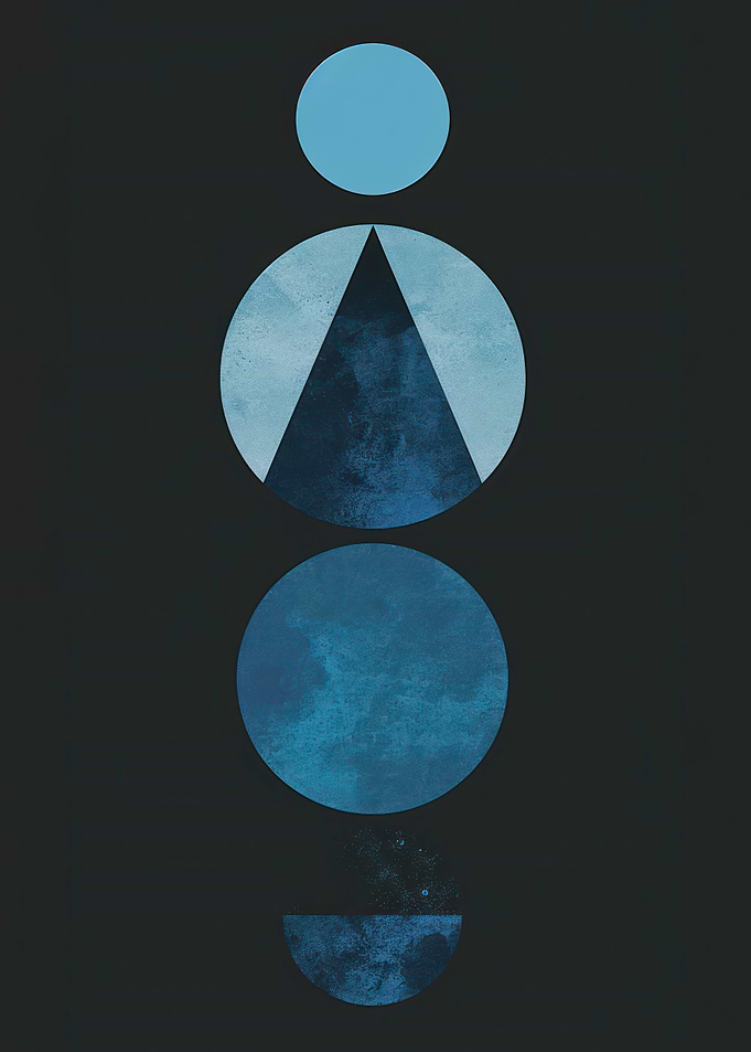 Abstract Blue Circles