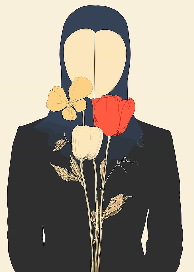 Woman with Flowers