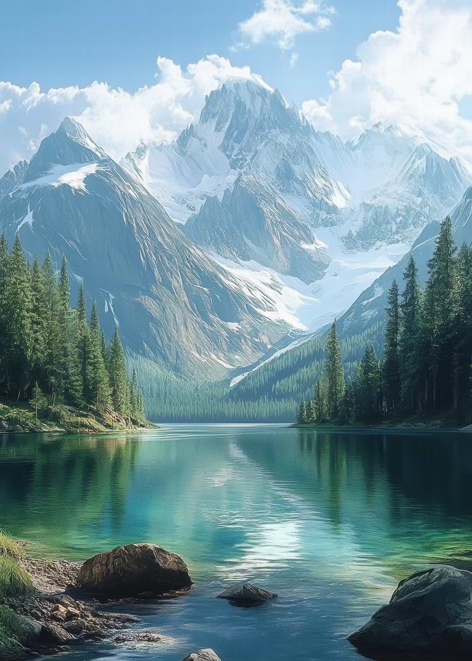 Mountain Lake Serenity