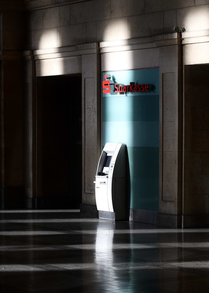 ATM in Bank Lobby