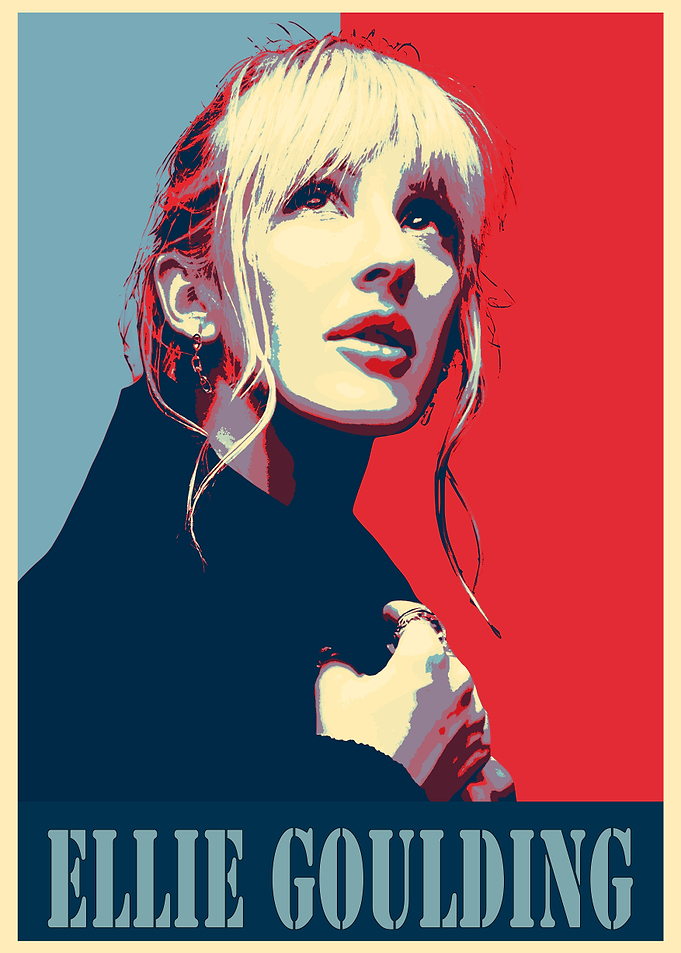 Ellie Goulding Pop Art Poster