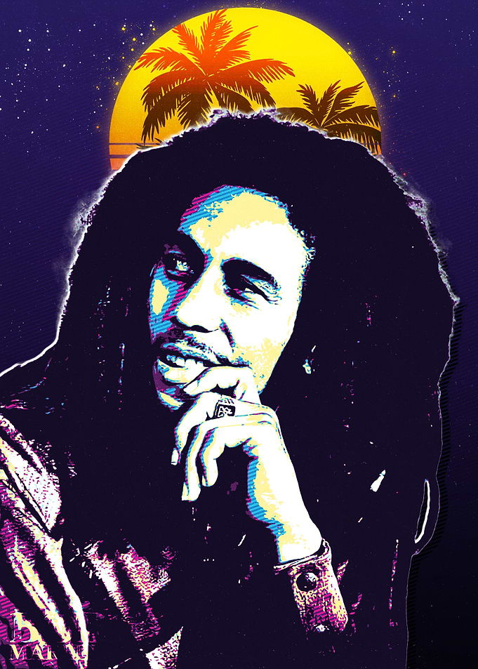 Bob Marley Pop Art
