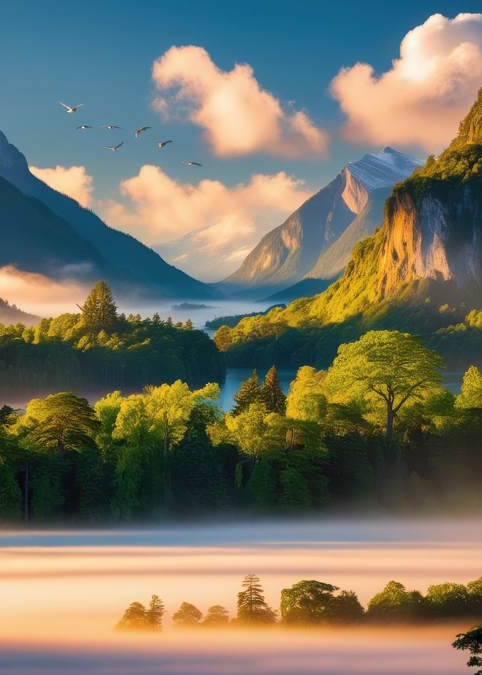 Misty Mountain Lake