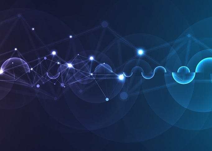 Abstract Blue Network