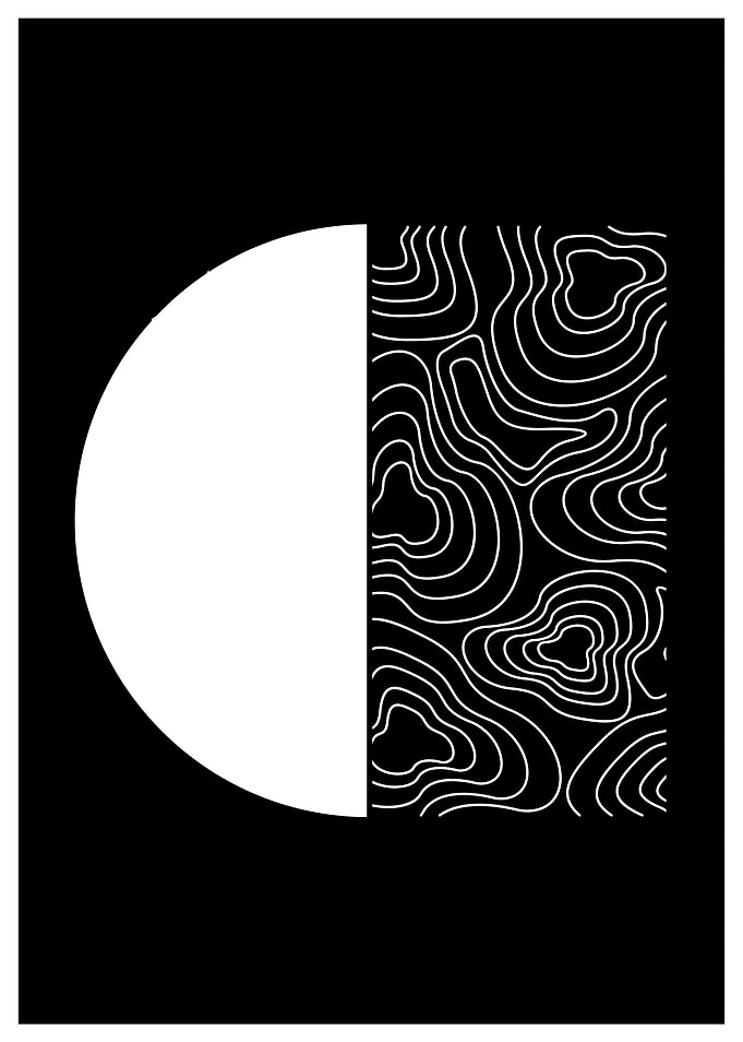Abstract Line Art Print