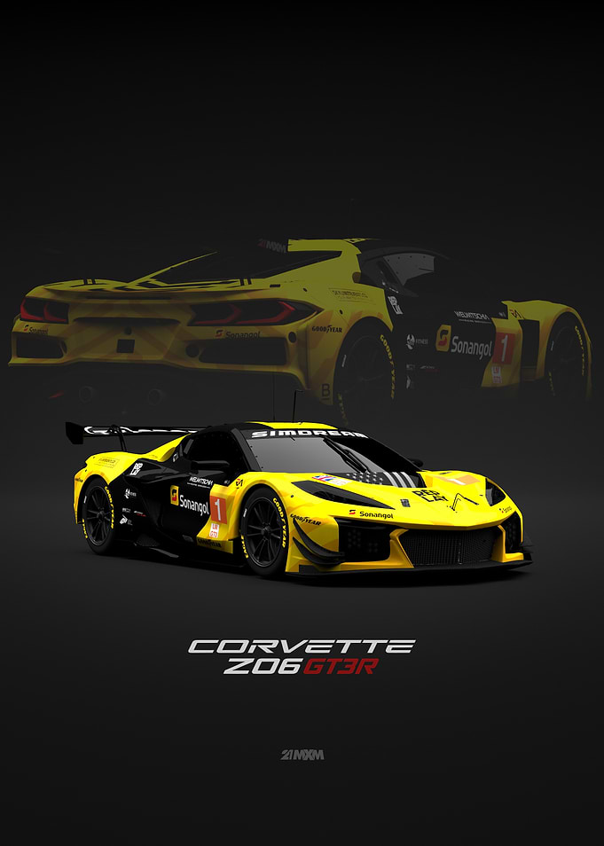 Corvette Z06 GT3R Race Car Front View