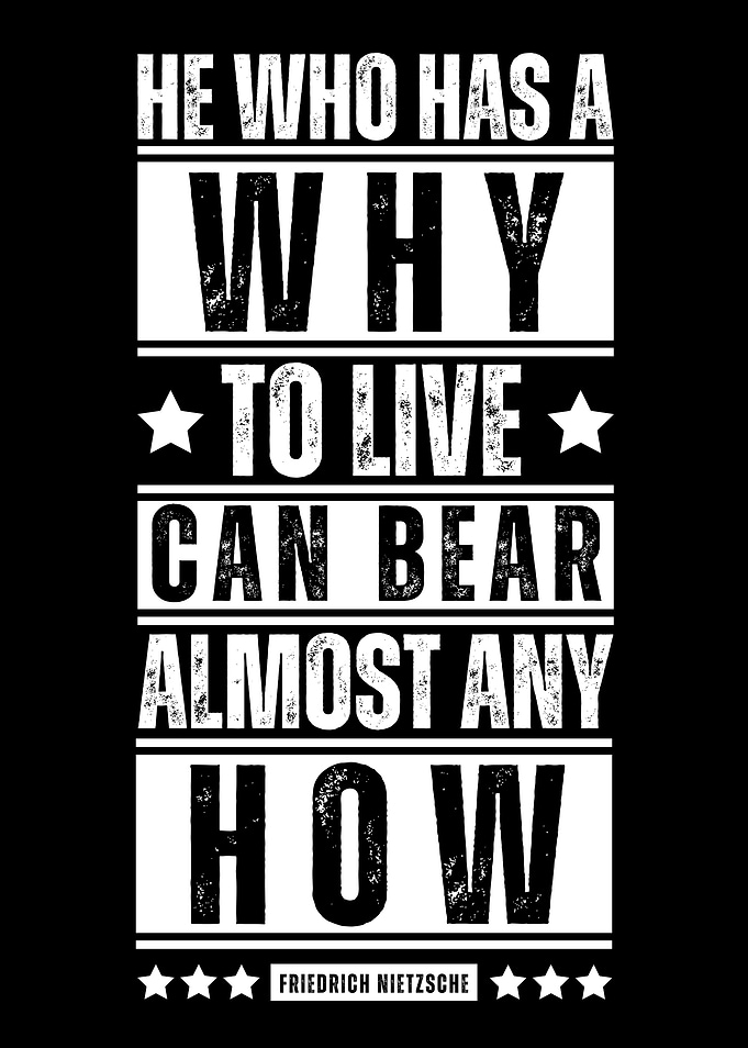 Nietzsche Quote - Why to Live